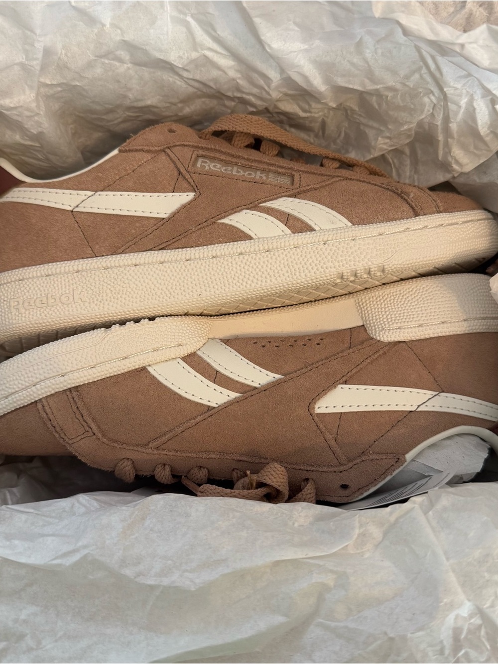 Reebok Club C Grounds Tennis Shoes- Brown/Chalk/Brown Women’s size 6 NIB - Picture 5 of 14